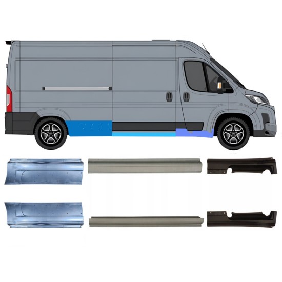 Panel de reparación del umbral para Toyota Proace Max 2024- / Izquierda+Derecha / Conjunto 16708