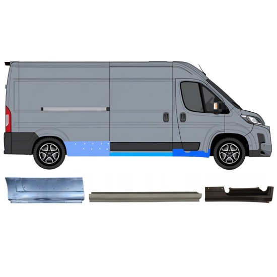 Panel de reparación conjunto para Toyota Proace Max 2024- / Derecho 16761