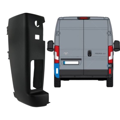 Esquina parachoques trasero 180 grados para Toyota Proace Max 2024- / Izquierda 15941