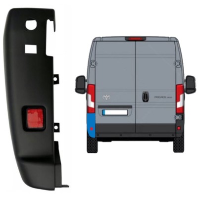 Esquina parachoques trasero 180 grados para Toyota Proace Max 2024- / Izquierda 16039