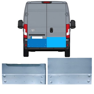 Panel de reparación puerta trasera para Toyota Proace Max 2024- / Izquierda+Derecha 16737