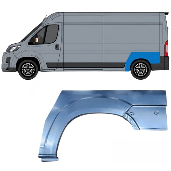 Panel de reparación guardabarros trasero para Toyota Proace Max 2024- / Izquierda 16690