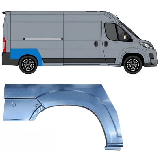 Panel de reparación guardabarros trasero para Toyota Proace Max 2024- / Derecho 16689