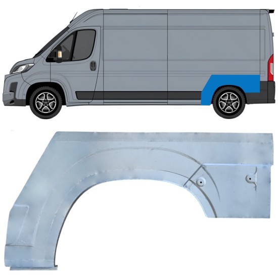 Panel de reparación guardabarros trasero para Toyota Proace Max 2024- / Izquierda 16954