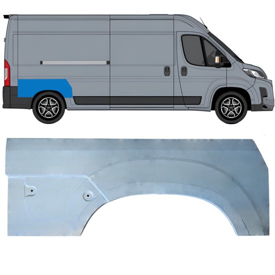 Panel de reparación guardabarros trasero para Toyota Proace Max 2024- / Derecho 16963