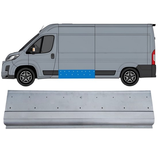 Panel de reparación lateral con agujeros para moldura para Toyota Proace Max 2024- / Izquierda 16695