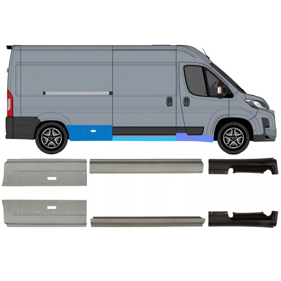 Panel de reparación del umbral para Toyota Proace Max 2024- / Izquierda+Derecha 16710