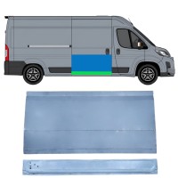 Panel de reparación puerta corredera interna + externa para Toyota Proace Max 2024- / Derecho 16631