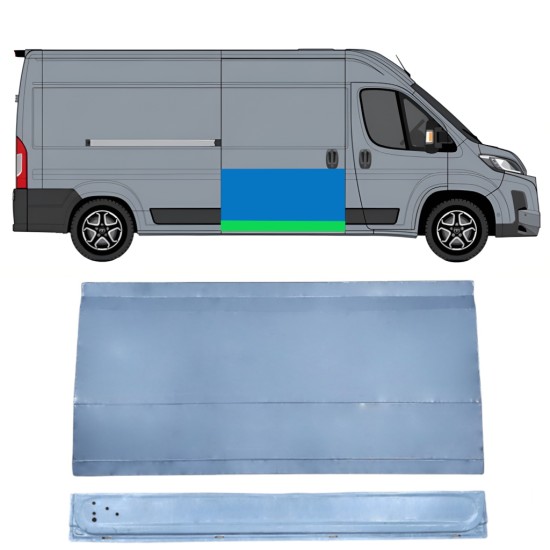 Panel de reparación puerta corredera interna + externa para Toyota Proace Max 2024- / Derecho 16631