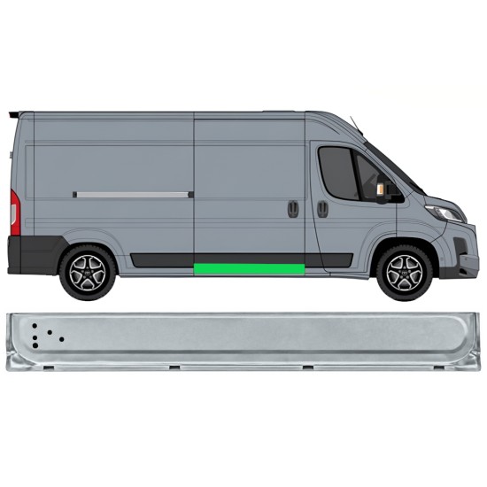 Panel de reparación puerta corredera interna para Toyota Proace Max 2024- / Derecho 17046