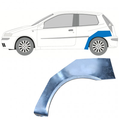 Panel de reparación guardabarros trasero para Fiat Punto 2 1999-2010 / Izquierda 7268