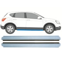 Panel de reparación del umbral interno para Nissan Qashqai 2007-2013 / Izquierda+Derecha / Conjunto 14980