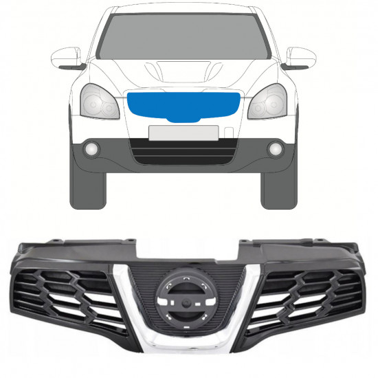 NISSAN QASHQAI 2010-2013 REJILLA DEL RADIADOR