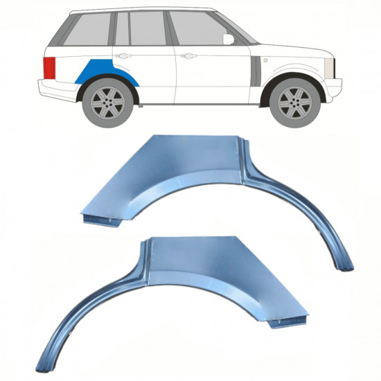 Panel de reparación guardabarros trasero para Land Rover Range Rover 2002-2012 / Izquierda+Derecha / Conjunto 10287