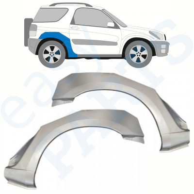 Panel de reparación guardabarros trasero para Toyota RAV4 2000-2005 / Izquierda+Derecha / Conjunto 10399