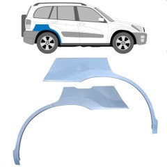 Panel de reparación guardabarros trasero para Toyota Rav4 2000-2005 / Izquierda+Derecha / Conjunto 9432