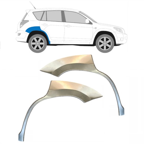 Panel de reparación guardabarros trasero para Toyota Rav4 2006-2013 / Izquierda+Derecha / Conjunto 14755