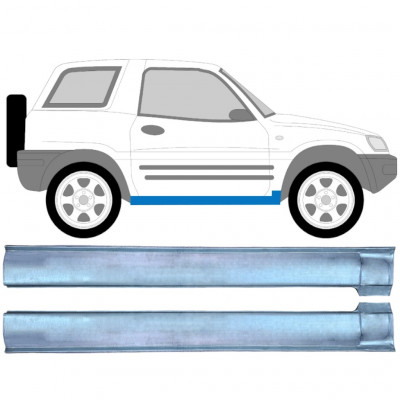 Panel de reparación del umbral para Toyota RAV4 1994-2000 / Izquierda = Derecha (simétrico) / Conjunto 10879