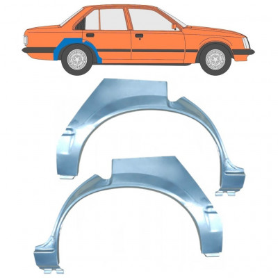 Panel de reparación guardabarros trasero para Opel Rekord E 1982-1986 / Izquierda+Derecha / Conjunto 10278