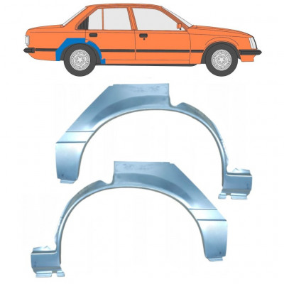 Panel de reparación guardabarros trasero para Opel Rekord E 1977-1982 / Izquierda+Derecha / Conjunto 10482