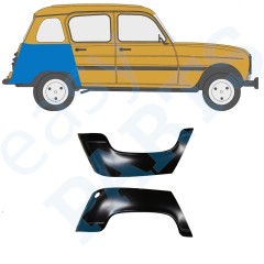 Panel de reparación guardabarros trasero para Renault 4 1962-1993 / Izquierda+Derecha / Conjunto 9708