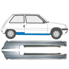 Umbral completo para Renault 5 1984-1996 / Izquierda+Derecha / Conjunto 9706
