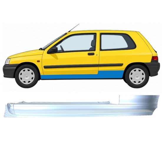 Umbral completo para Renault Clio I 1990-1998 / Izquierda 11010