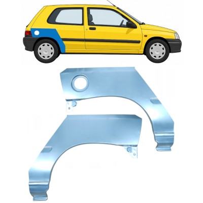 Panel de reparación guardabarros trasero para Renault Clio I 1990-1998 / Izquierda+Derecha / Conjunto 9848