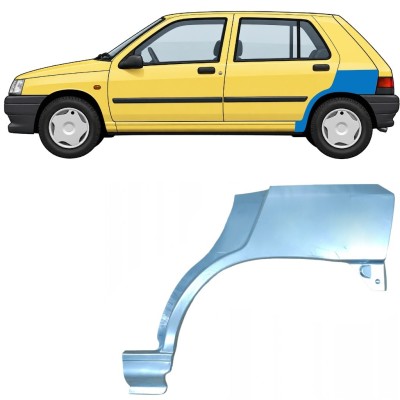 Panel de reparación guardabarros trasero para Renault Clio I 1990-1998 / Izquierda 7683
