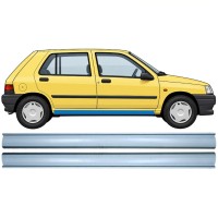 Panel de reparación umbral parte inferior para Renault Clio I 1990-1998 / Izquierda+Derecha / Conjunto 9850
