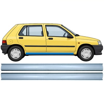 Panel de reparación umbral parte inferior para Renault Clio I 1990-1998 / Izquierda+Derecha / Conjunto 9850
