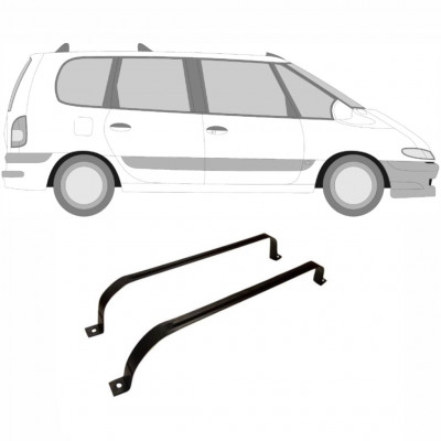 RENAULT ESPACE 1997-2002 ABRAZADERAS DEL DEPÓSITO DE COMBUSTIBLE