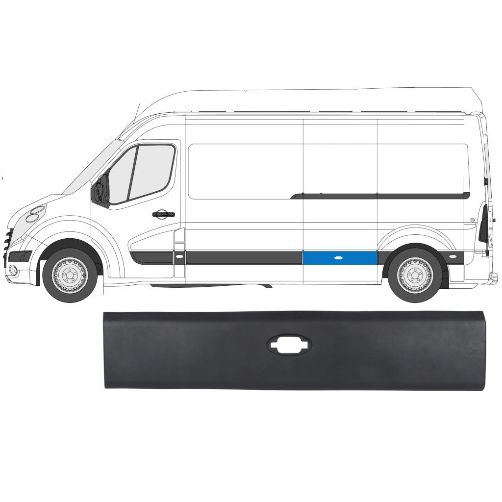Moldura Lateral Para R Master 2010- / Lwb / Izquierda 7216