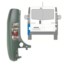 Esquina del parachoques trasero con lámpara para Opel Vivaro 2001-2014 / Izquierda 15310