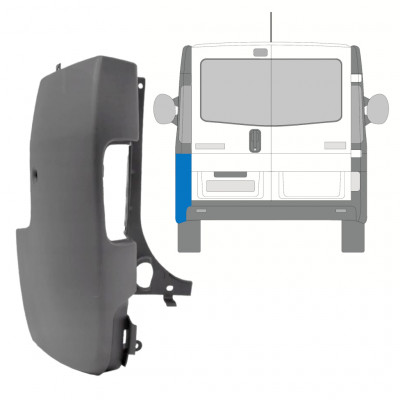 RENAULT TRAFIC 2001-2014 ESQUINA DEL PARACHOQUES TRASERO / IZQUIERDA