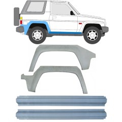 Panel de reparación del umbral + guardabarros trasero para Daihatsu Feroza Rocky Fourtrak 1984-1993 / Izquierda+Derecha / Conjunto 9508