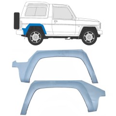Panel de reparación guardabarros trasero para Daihatsu Feroza Rocky Fourtrak 1984-1993 / Izquierda+Derecha / Conjunto 10418
