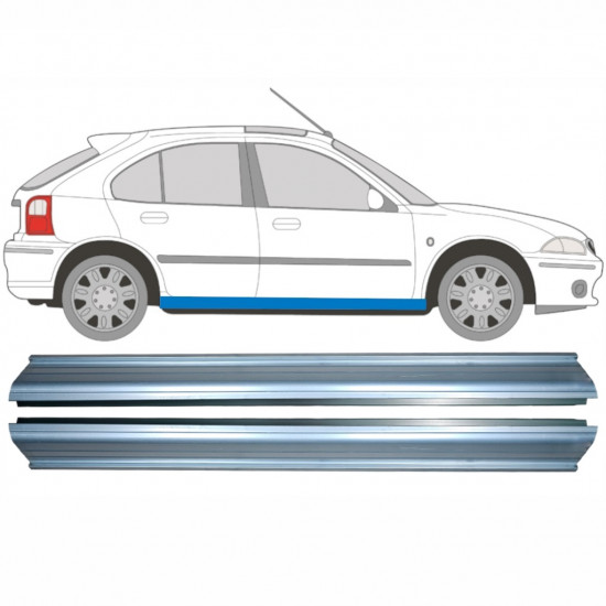 Panel de reparación del umbral para Rover 25 Mg Zr 1995-2005 / Izquierda+Derecha / Conjunto 9188