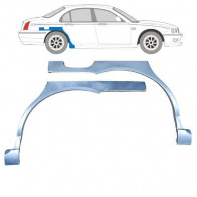 Panel de reparación guardabarros trasero para Rover 75 MG ZT 1999-2005 / Izquierda+Derecha / Conjunto 9200