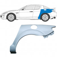 Panel de reparación guardabarros trasero para Mazda RX8 2003-2012 / Izquierda 6702