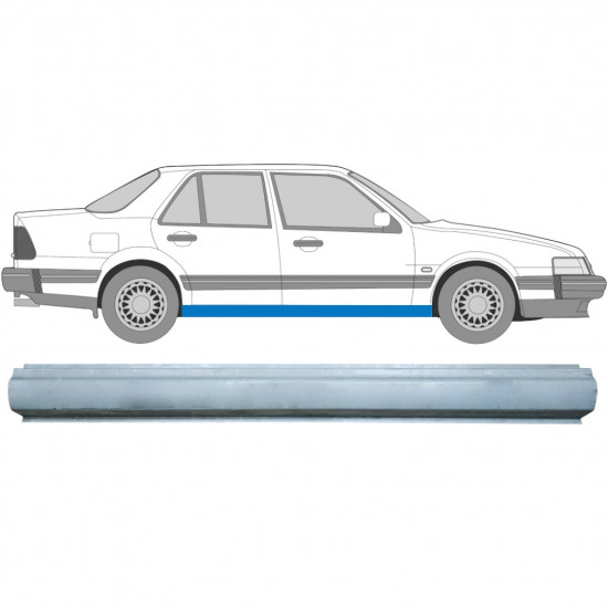 Panel de reparación del umbral para Saab 9000 1985-1998 / Izquierda = Derecha (simétrico) 6985