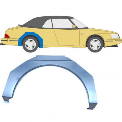 Panel de reparación guardabarros trasero para Saab 900 1978-1995 / Derecho 6981