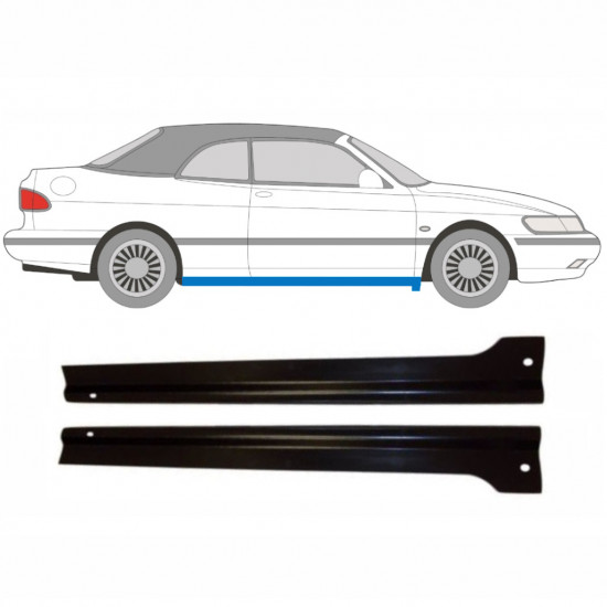 SAAB 900 1978-1998 PANEL DE REPARACIÓN DEL UMBRAL / KIT