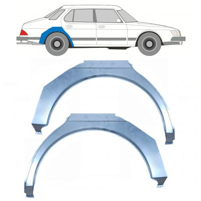 Panel de reparación guardabarros trasero para Saab 900 1978-1995 / Izquierda+Derecha / Conjunto 11045