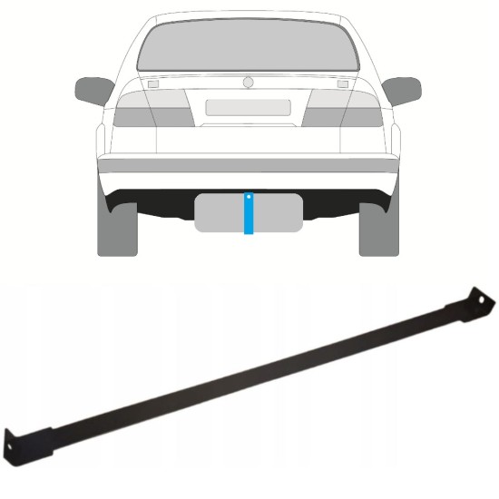 Banda de sujeción, depósito de combustible para Saab 9-5 1997-2010 15030