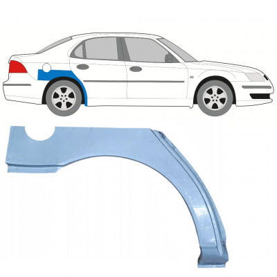 SAAB 9-3 2002-2012 PANEL DE REPARACIÓN DEL ALERÓN TRASERO / DERECHA