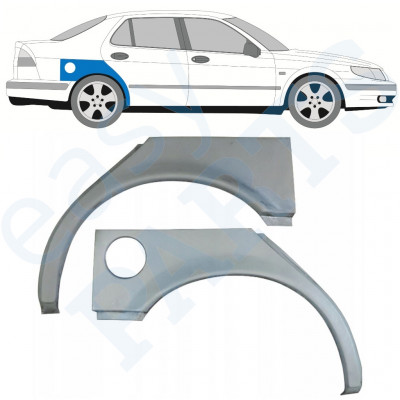 SAAB 9-5 1997-2010 PANEL DE REPARACIÓN DEL ALERÓN TRASERO / KIT