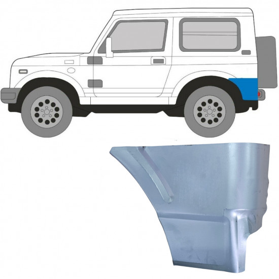 SUZUKI SAMURAI 1981-2004 TRASERO RUEDA PANEL / IZQUIERDA