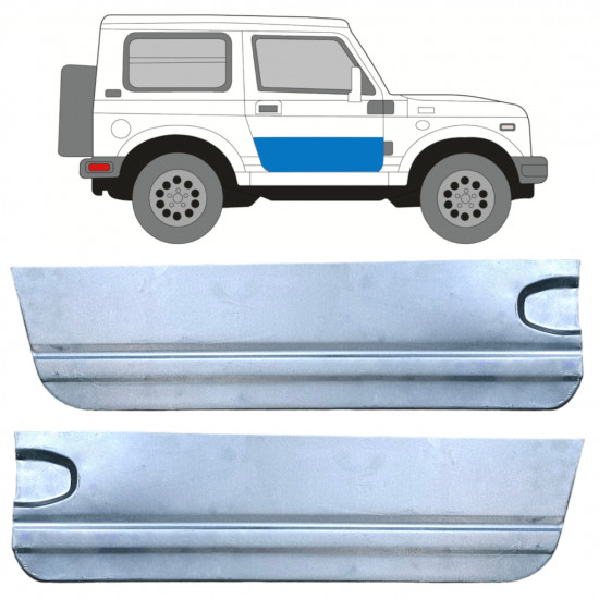 Panel de reparación del puerta para Suzuki Samurai 1981-2004 / Izquierda+Derecha / Conjunto 10542