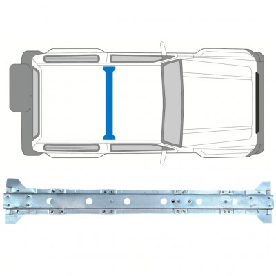 Panel de reparación refuerzo del piso para Suzuki Samurai 1981-2004 11825